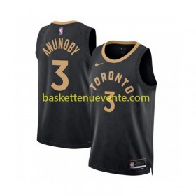 Maillot Basket Toronto Raptors Anunoby 3 Nike City Edition 2022-2023 Noir Swingman - Homme